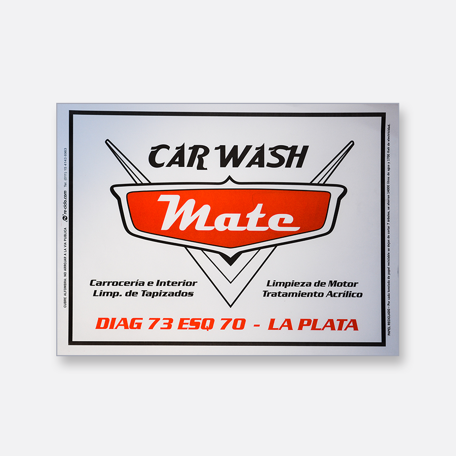 Alfombra de papel blanca - Car Wash Mate